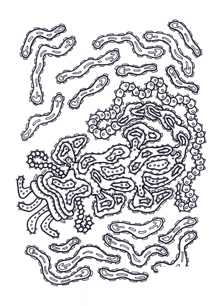 Psychedelic Pattern coloring page image