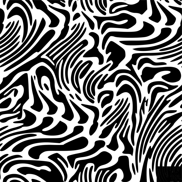 Psychedelic Zebra Pattern coloring page image