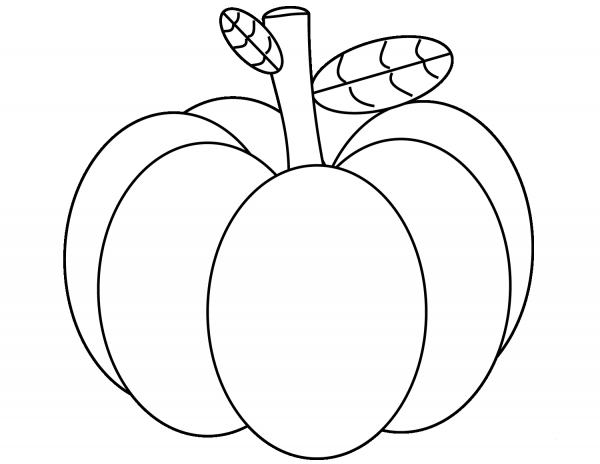 Pumpkin coloring page image
