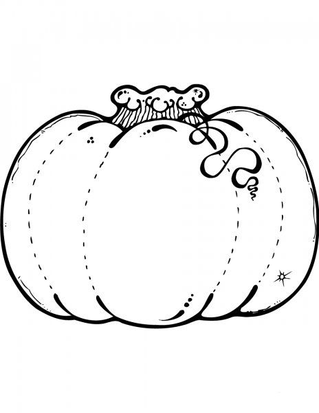 Pumpkin coloring page image