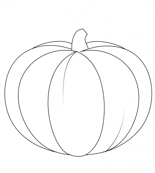 Pumpkin coloring page image