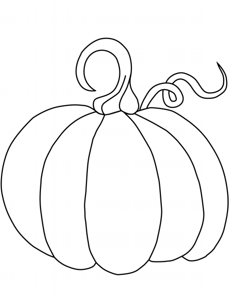 Pumpkin coloring page image