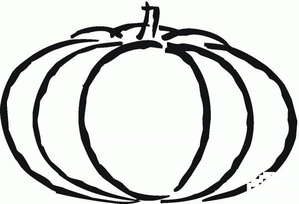 Pumpkin coloring page image