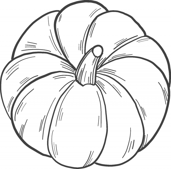 Pumpkin coloring page image