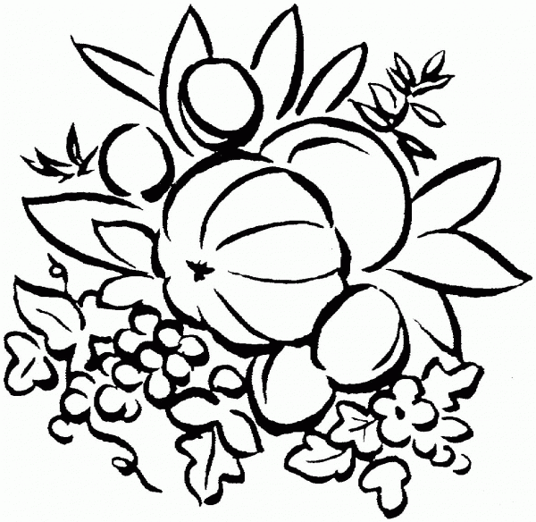 Pumpkin coloring page image