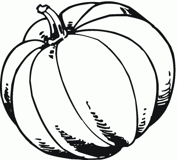 Pumpkin coloring page image