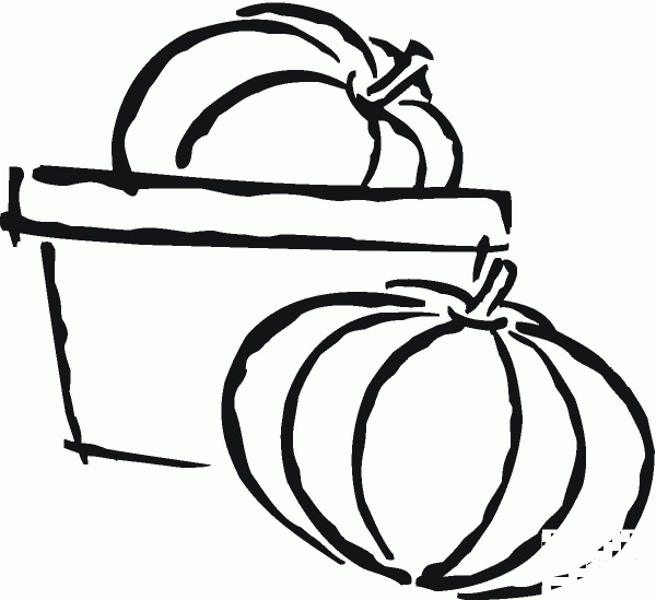Pumpkin coloring page image