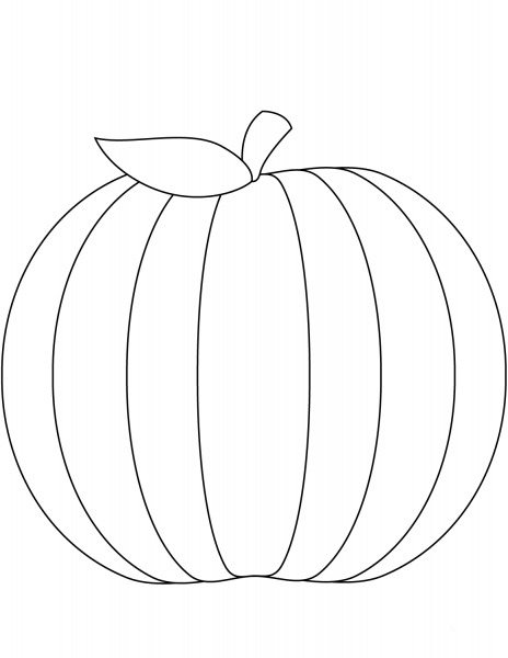 Pumpkin coloring page image