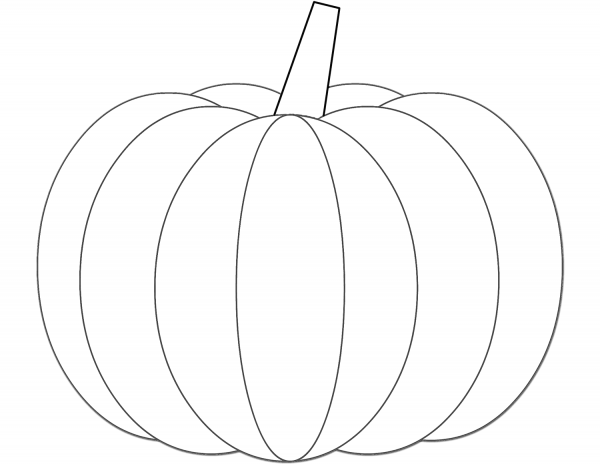 Pumpkin coloring page image