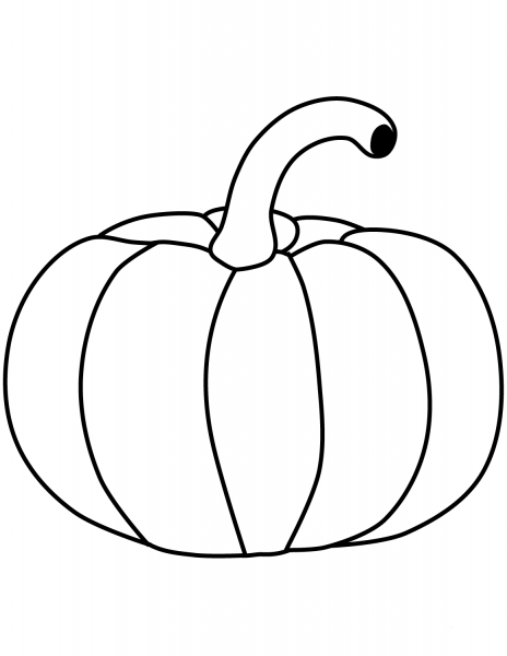 Pumpkin coloring page image