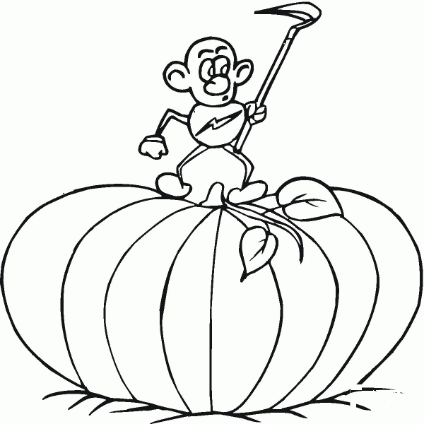 Pumpkin Dwarf coloring page image