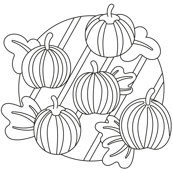 Pumpkin Patch coloring page image