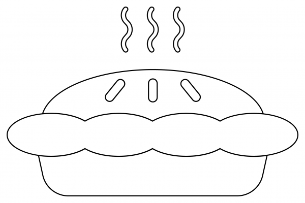 Pumpkin Pie coloring page image