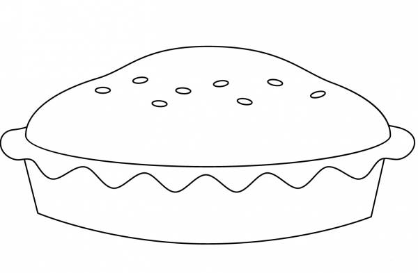 Pumpkin Pie coloring page image