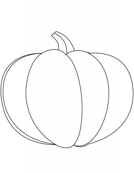 Pumpkin Vegetable  coloring page image