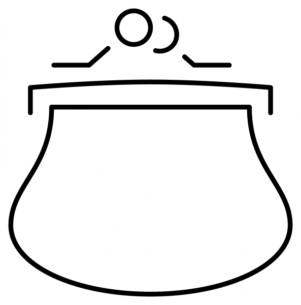 Purse Emoji coloring page image