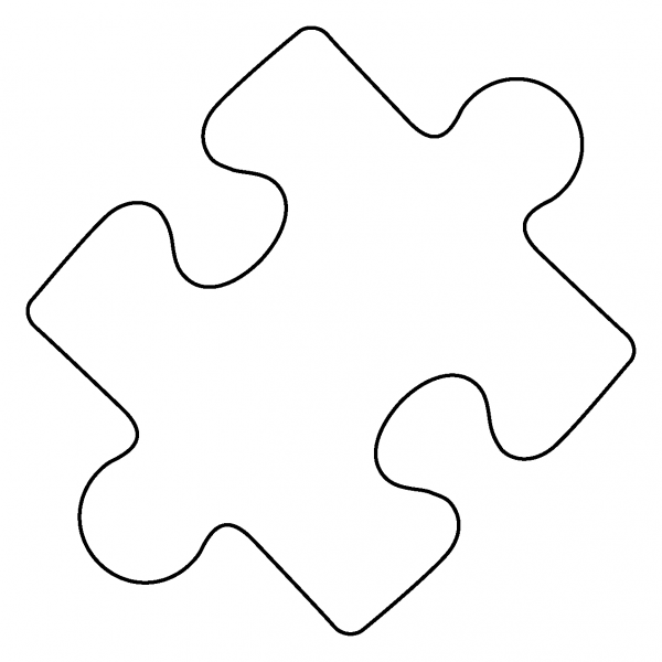 Puzzle Piece Emoji coloring page image