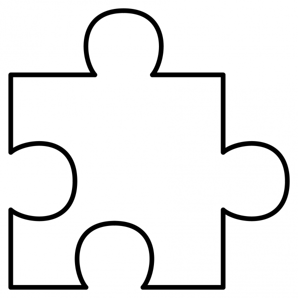 Puzzle Piece Emoji coloring page image