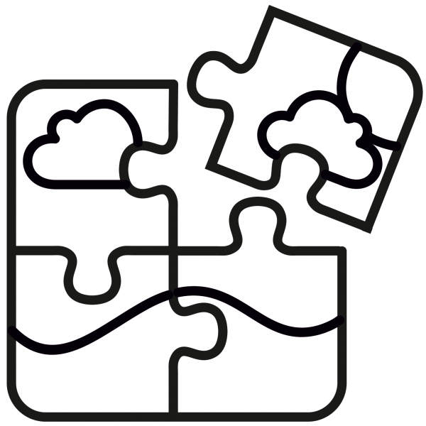 Puzzle Pieces coloring page image