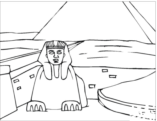 Pyramid Of Cheops  coloring page image