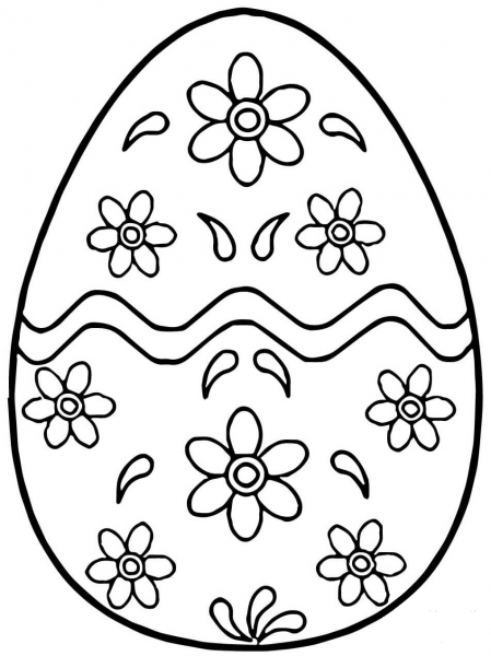 Pysanky Ukrainian Easter Egg coloring page image