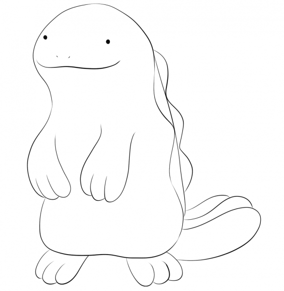 Quagsire coloring page image