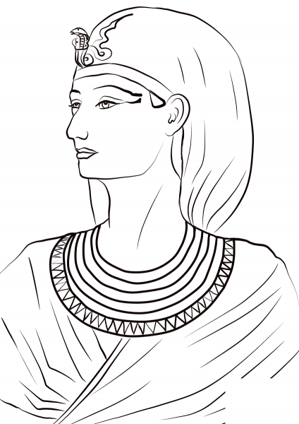 Queen Hatshepsut coloring page image