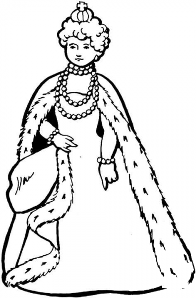 Queen Of France  coloring page image