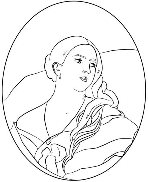 Queen Victoria coloring page image