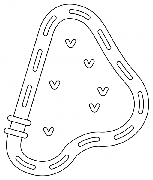 Race Track coloring page image