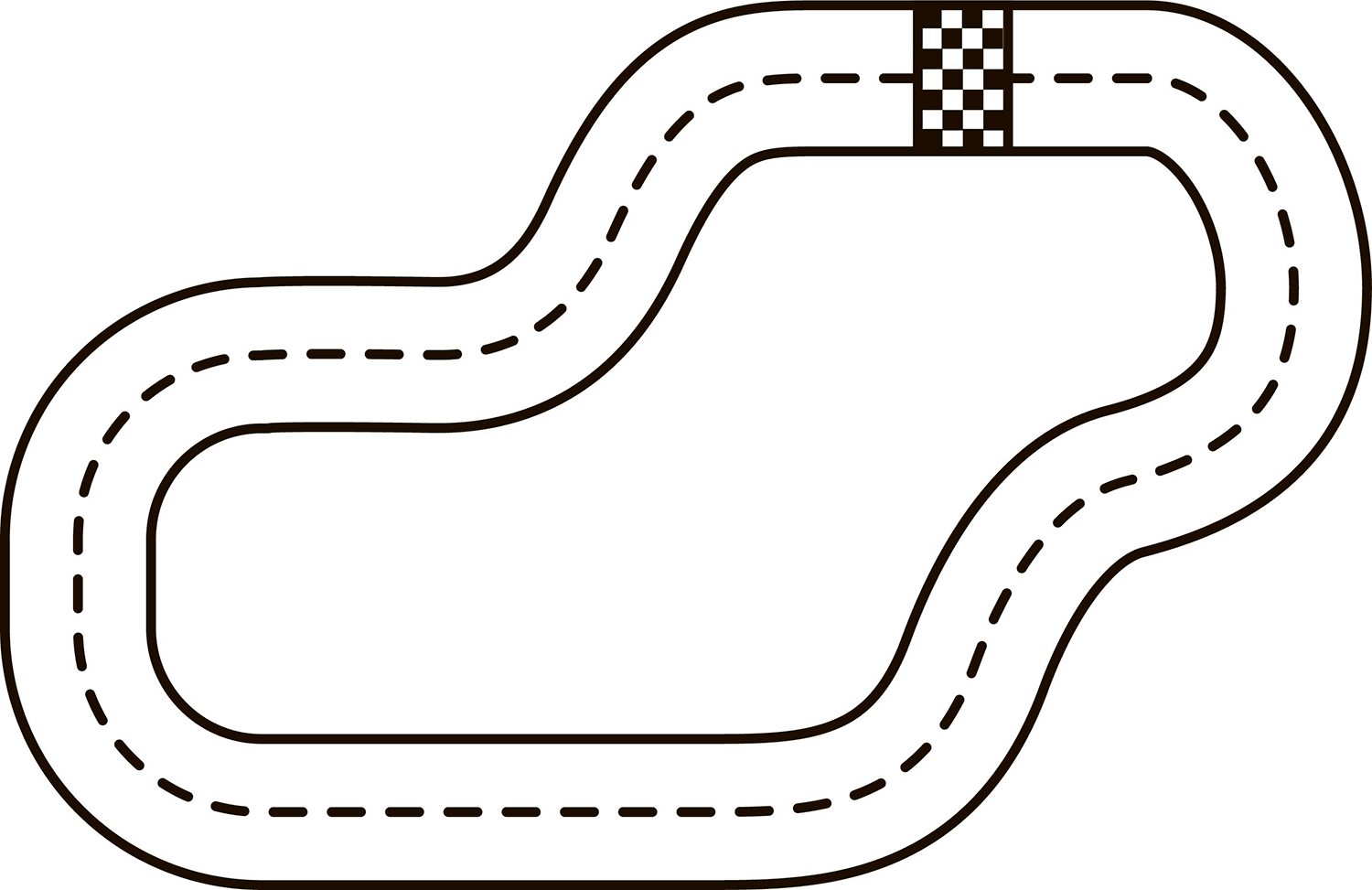 Race Track coloring page - ColouringPages