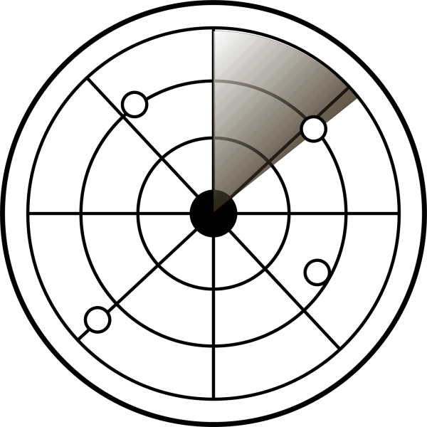 Radar Screen coloring page image