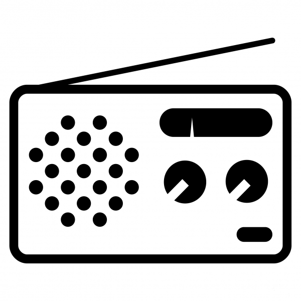 Radio Emoji coloring page image