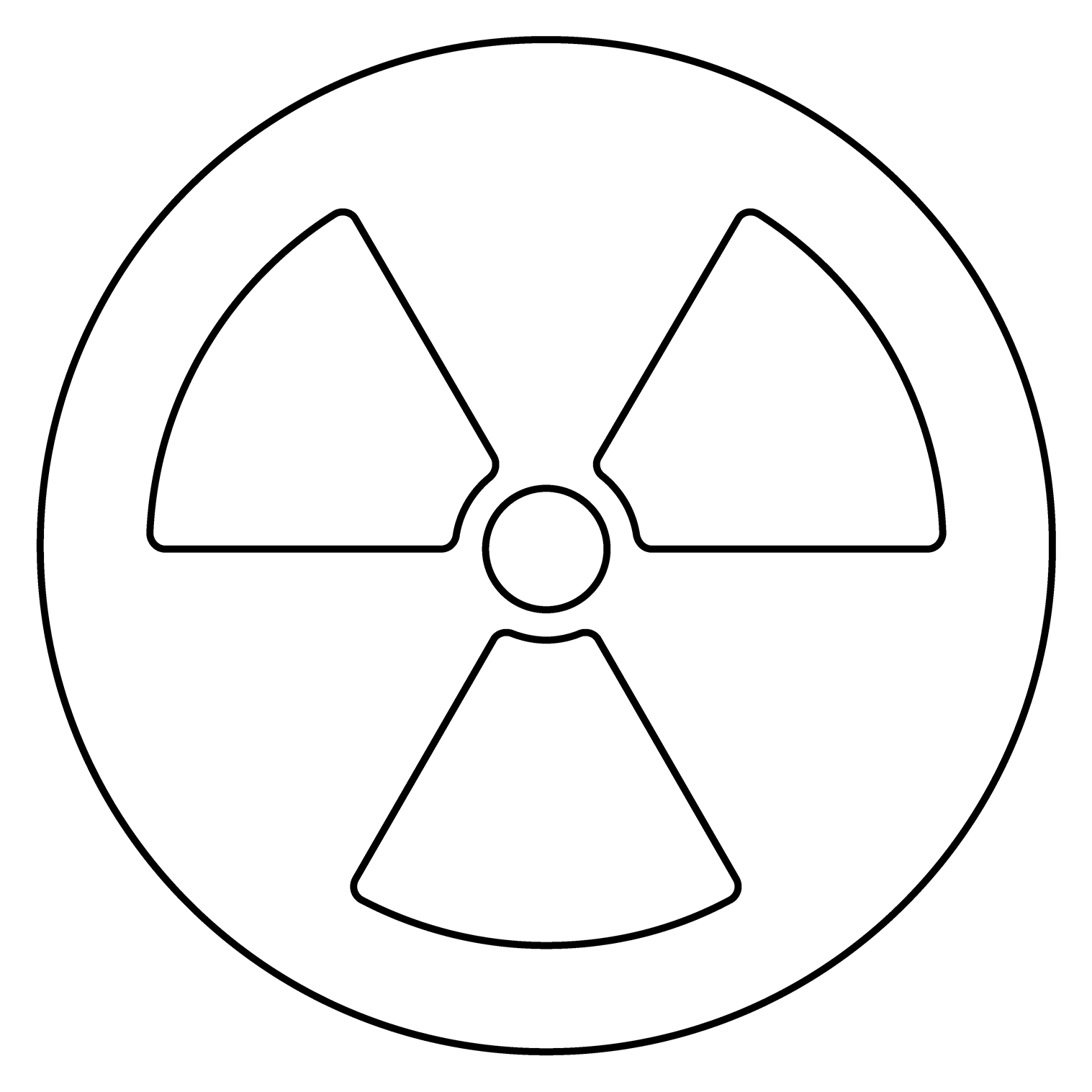 Radioactive Emoji coloring page - ColouringPages