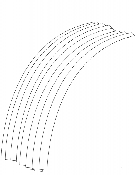 Rainbow coloring page image