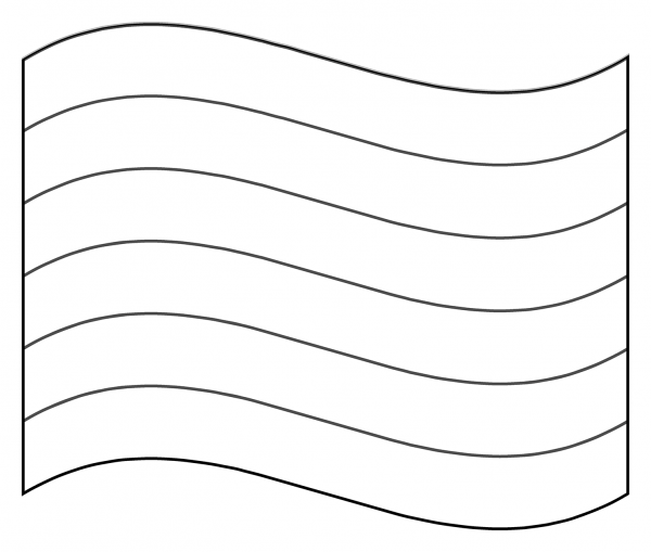 Rainbow Flag Emoji coloring page image