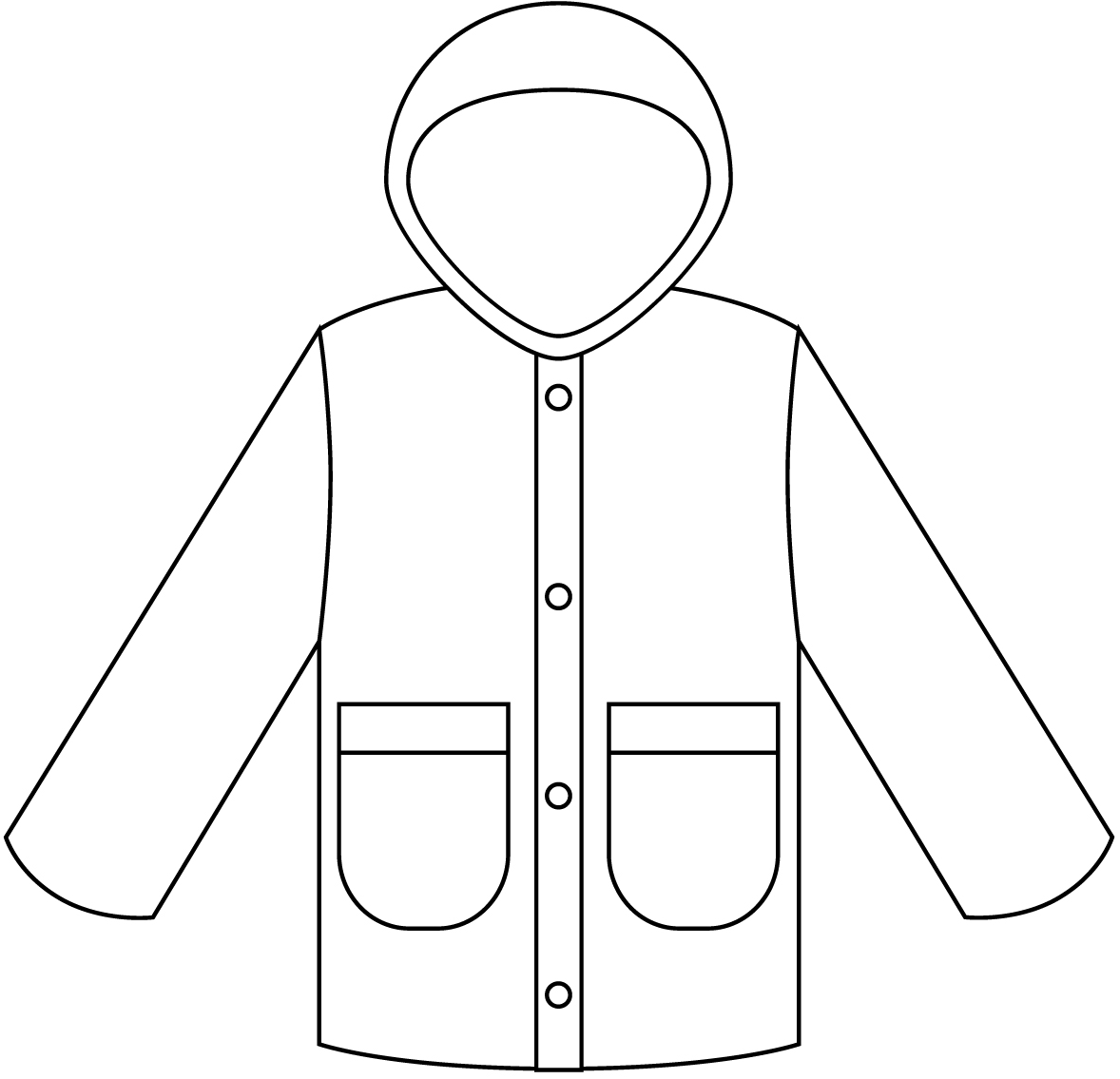 Raincoat Coloring Page ColouringPages