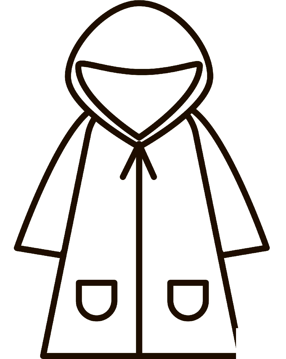 Raincoat coloring page - ColouringPages