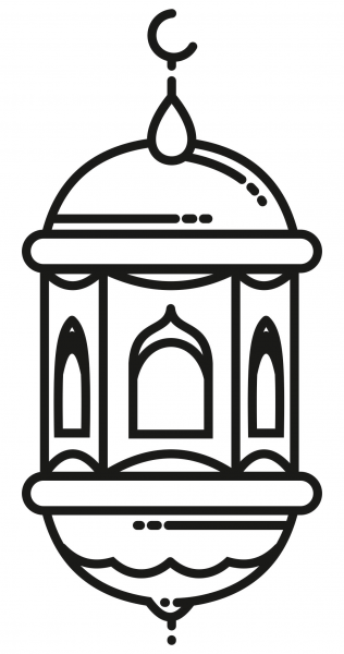Ramadan Lantern coloring page image