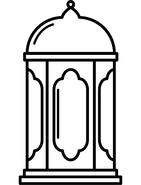 Ramadan Lantern coloring page image
