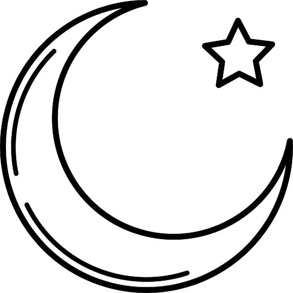 Ramadan Moon coloring page image