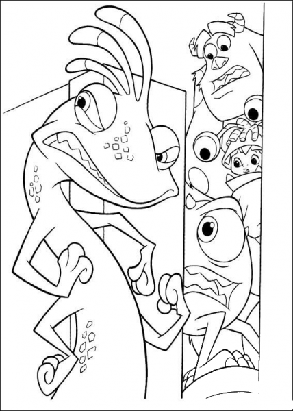 Randall Boggs Is Looking For The Monsters  coloring page image