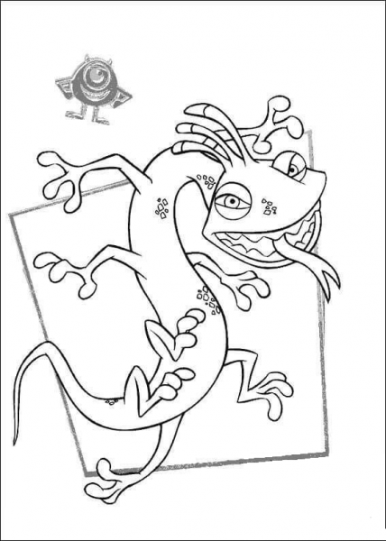 Randall Boggs is scary coloring page image