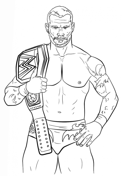 Randy Orton coloring page image
