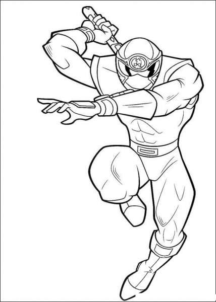 Ranger White  coloring page image