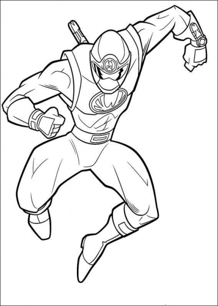 Ranger Yellow  coloring page image