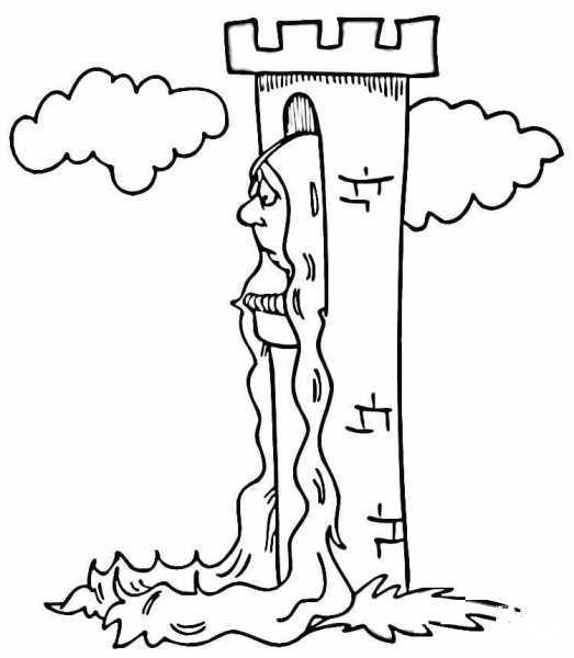 Rapunzel  coloring page image