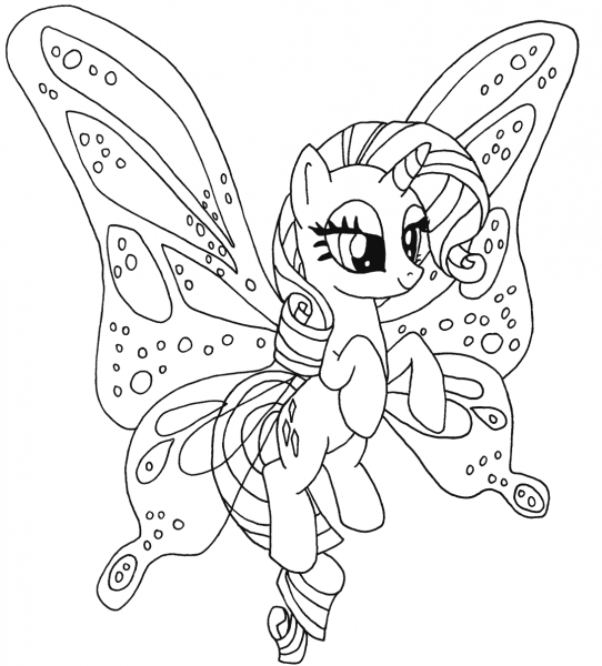 Rarity Pony coloring page image