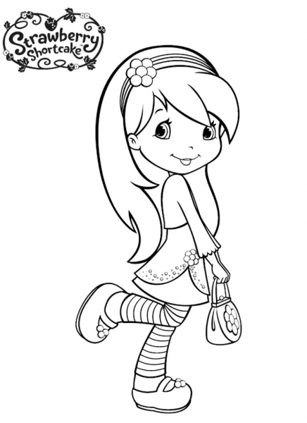 Raspberry Torte coloring page image
