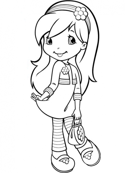 Raspberry Torte from Strawberry Shortcake coloring page image